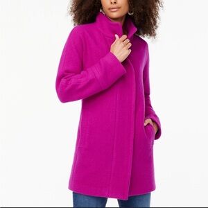 $350 J Crew City coat in Wool blend Stadium Cloth